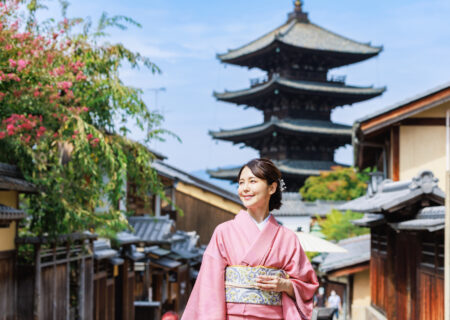 If you’re sightseeing in Kyoto, rent a kimono!