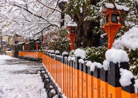 Feel the warmth in kimono in winter in Kyoto – enjoy a special winter walk with kimono rental