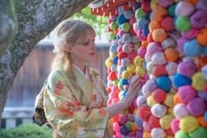 Kimono rental in Kyoto|Experience Japan Kyoto Through Kimono|Enjoy the process of choosing—discover your perfect kimono style with obi and accessories 👘✨