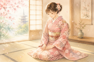 🍀京都で着物を美しく楽しむために🍀　　　座る前に裾を整える理由と美しい所作