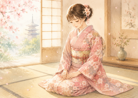 🍀京都で着物を美しく楽しむために🍀 座る前に裾を整える理由と美しい所作