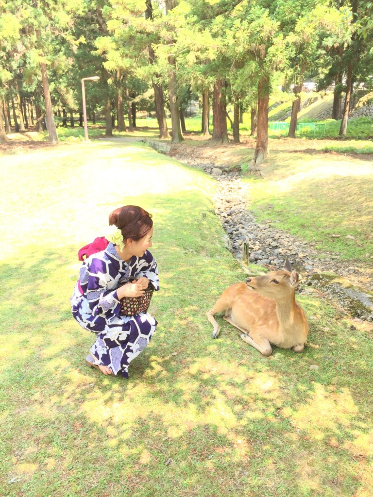 奈良で 着物レンタル 和文化体験 ロケーション撮影|わぷらす奈良|浴衣お持ち帰りプランもスタートです♬