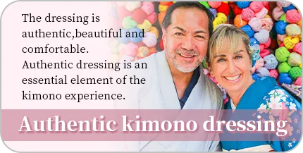 Nara in Kimono rental | Experience Japan through Tea Ceremony Activities｜訴求／本格的な着付け