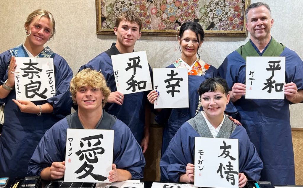 Nara in Kimono rental | Experience Japan through Tea Ceremony Activities｜Calligraphy experience