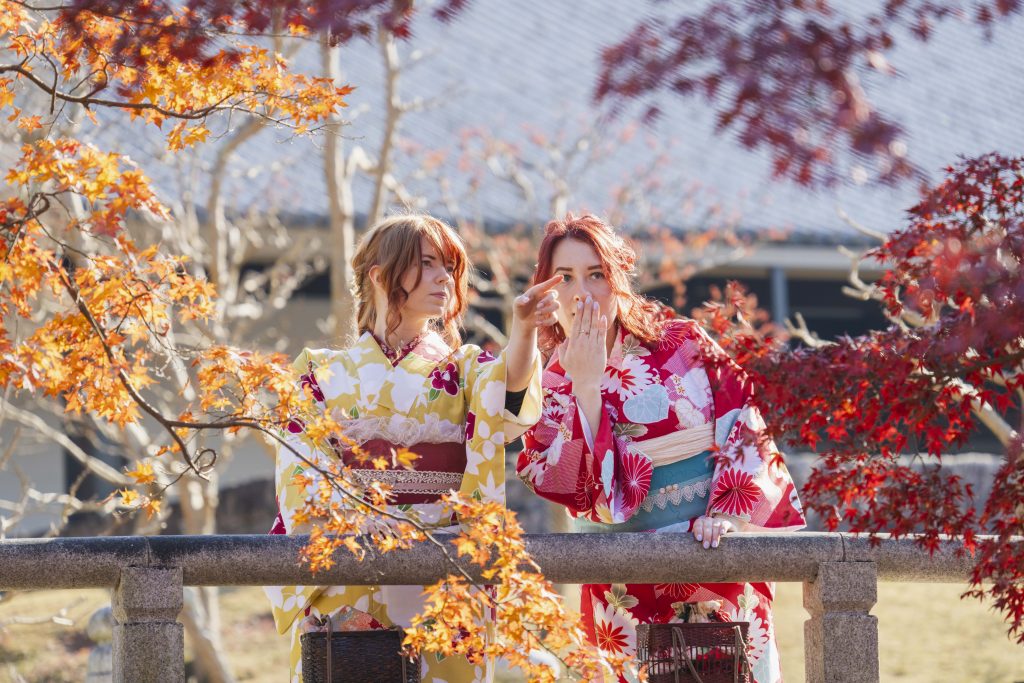 Nara in Kimono rental | Experience Japan through Tea Ceremony Activities｜Autumn Nara Travel Guide:🚋Ride the Aoniyoshi & Hinotori Express and Enjoy a Kimono Rental Experience❣❣