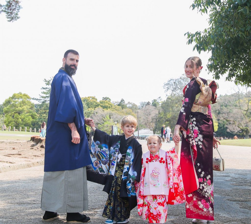 Nara in Kimono rental | Experience Japan through Tea Ceremony Activities|🎉 The Autumn Shichi-Go-San Season is Here❣❣ Create unforgettable family memories in Nara this special season 🎎🍁