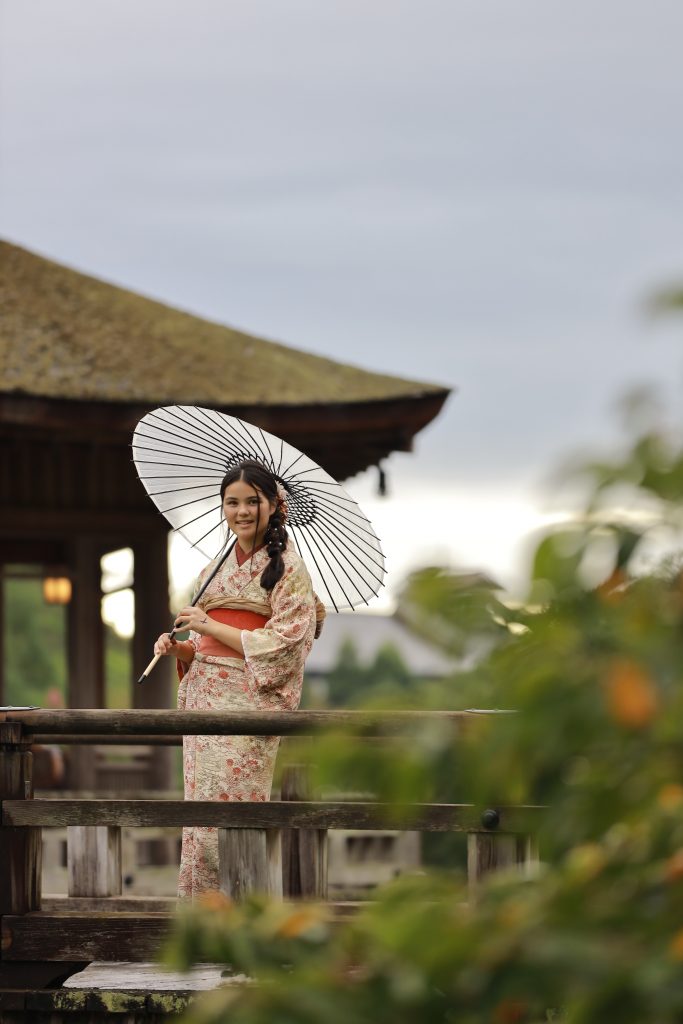 奈良で 着物レンタル 和文化体験 ロケーション撮影｜わぷらす奈良｜着物で春の奈良公園散策🌸｜桜開花前でも楽しめる混雑少なめスポット