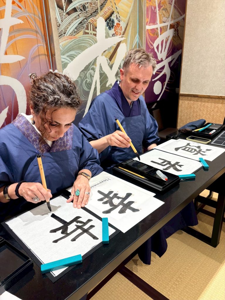 Nara in Kimono rental | Experience Japan through Tea Ceremony Activities｜Enjoy Japanese Calligraphy Experience for Beginners in Nara