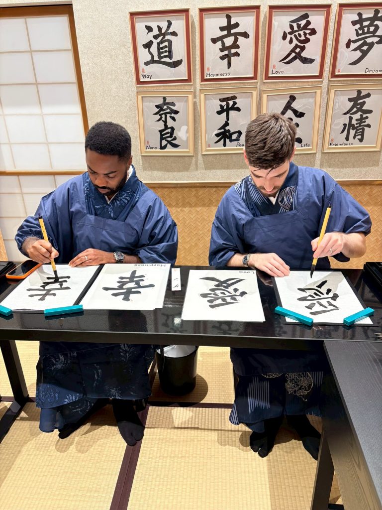 Nara in Kimono rental | Experience Japan through Tea Ceremony Activities|Why Japanese Calligraphy Improves Concentration
